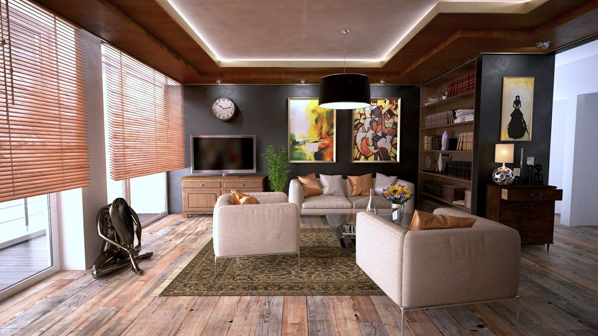 A furnished living room